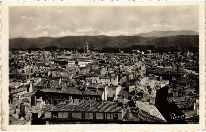 Carte postale ancienne Aix-en-Provence Vue Generale à Aix-en-Provence