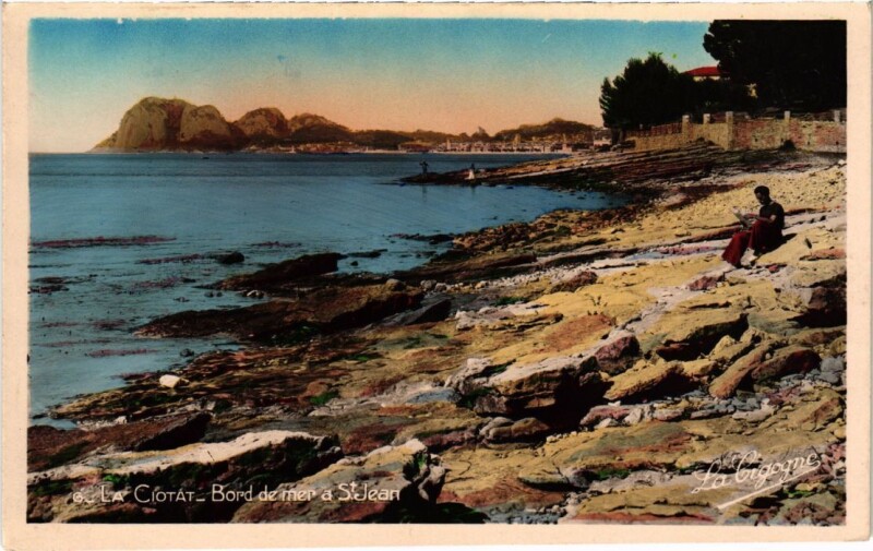 Carte postale ancienne La Ciotat Bord de Mer a Saint-Jean à La Ciotat