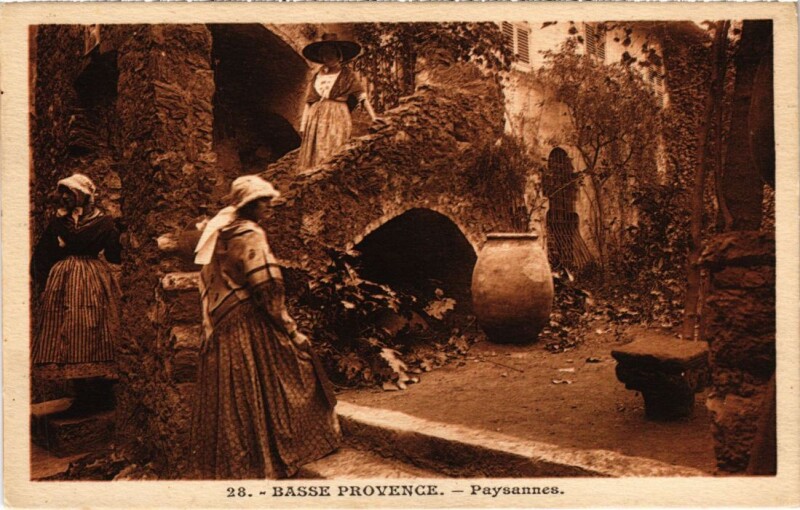 Carte postale ancienne Basse Provence - Paysannes