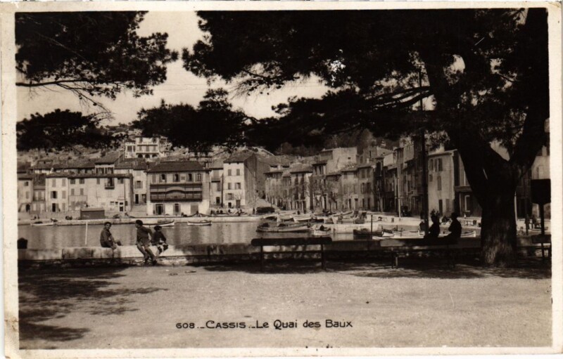 Carte postale ancienne Cassis Le Quai des Baux à Cassis