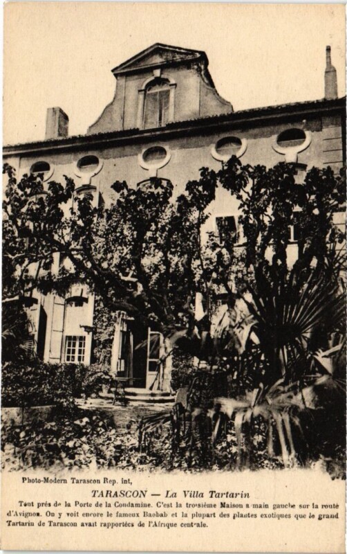 Carte postale ancienne Tarascon La Villa Tartarin à Tarascon