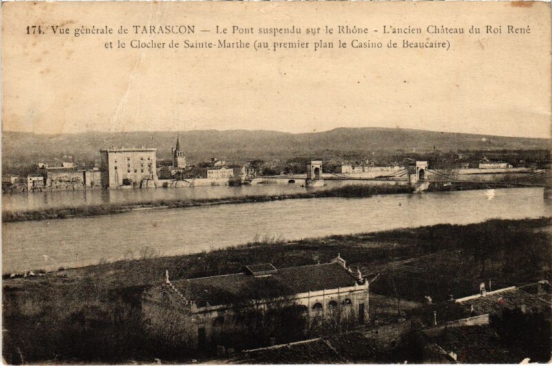 Carte postale ancienne Tarascon Vue Generale à Tarascon