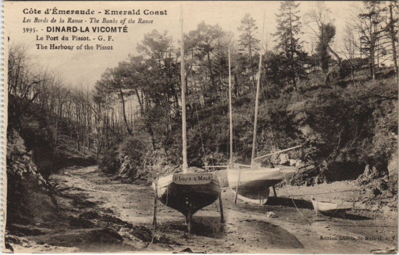 Carte postale ancienne Dinard Port du Pissot à Dinard