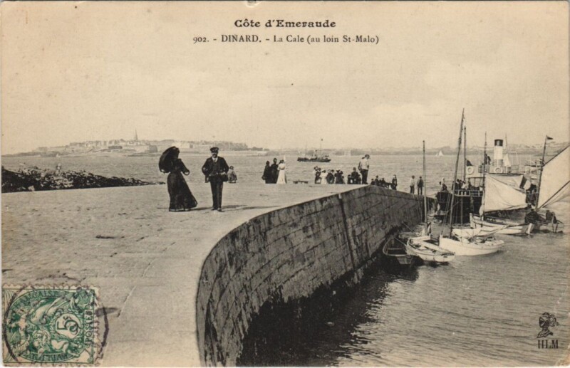 Carte postale ancienne Dinard La Cale à Dinard