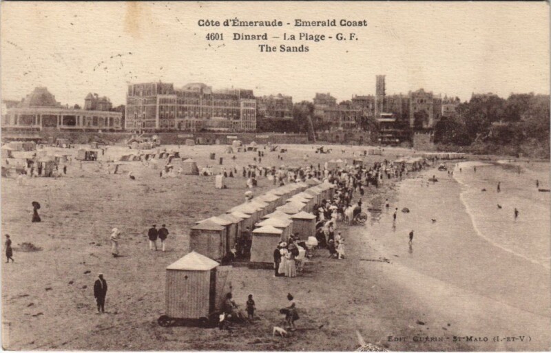 Carte postale ancienne Dinard La Plage à Dinard