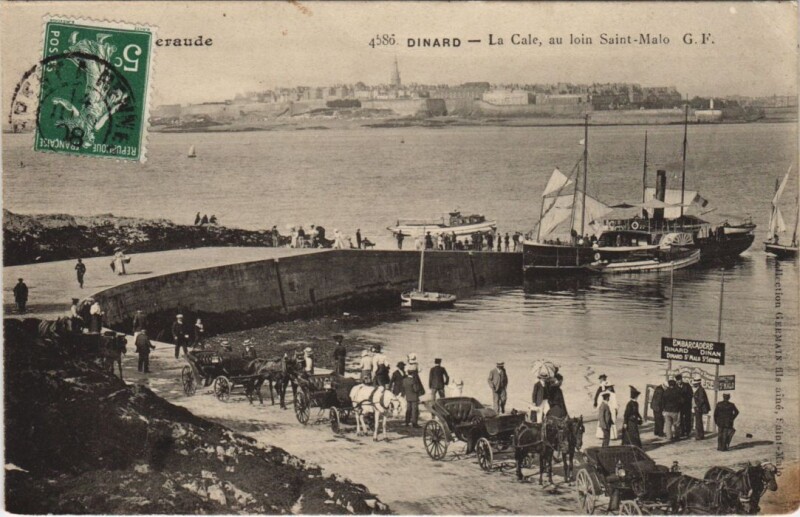 Carte postale ancienne Dinard La Cale à Dinard