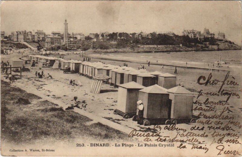 Carte postale ancienne Dinard La Plage à Dinard