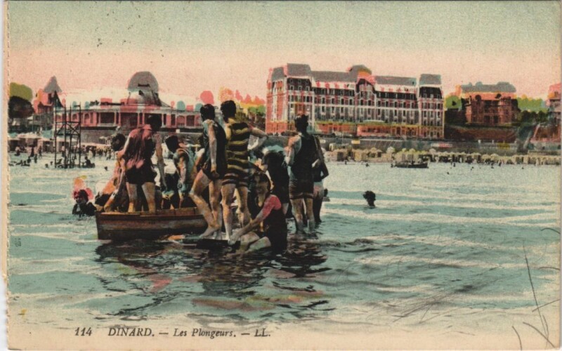 Carte postale ancienne Dinard Les Plongeurs à Dinard