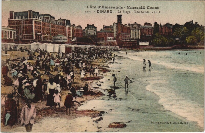 Carte postale ancienne Dinard La Plage à Dinard