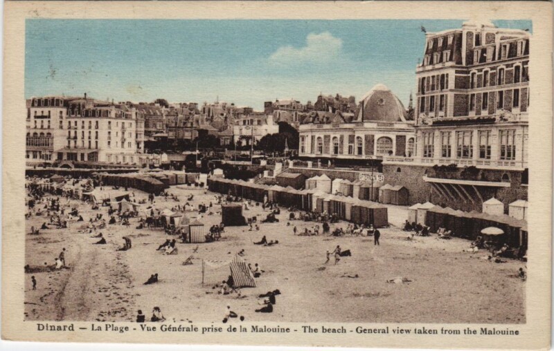 Carte postale ancienne Dinard La Plage à Dinard