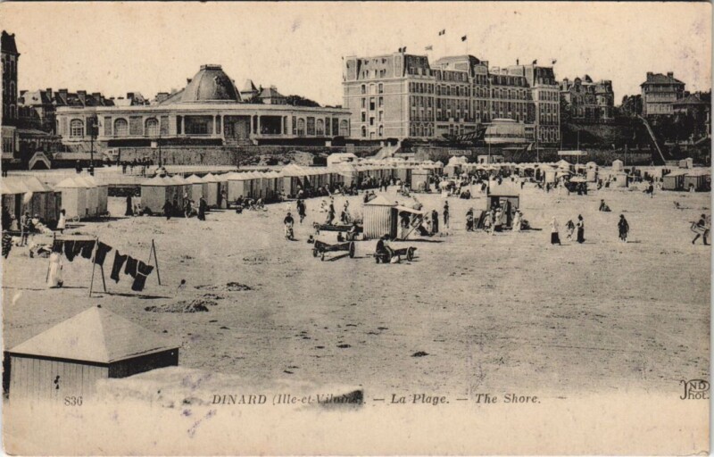 Carte postale ancienne Dinard La Plage à Dinard