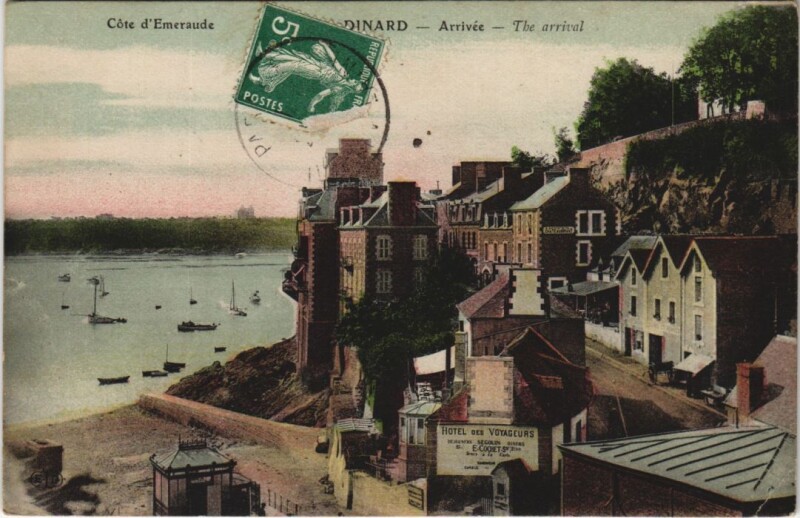 Carte postale ancienne Dinard Arrivee à Dinard