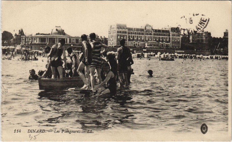 Carte postale ancienne Dinard Les Plongeurs à Dinard