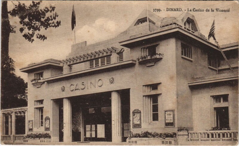 Carte postale ancienne Dinard Le Casino de la Vicomte à Dinard