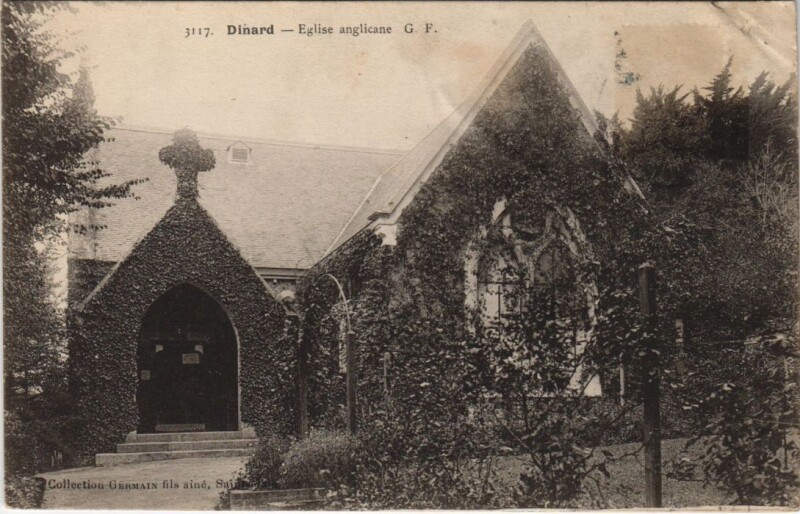 Carte postale ancienne Dinard Eglise anglicane à Dinard