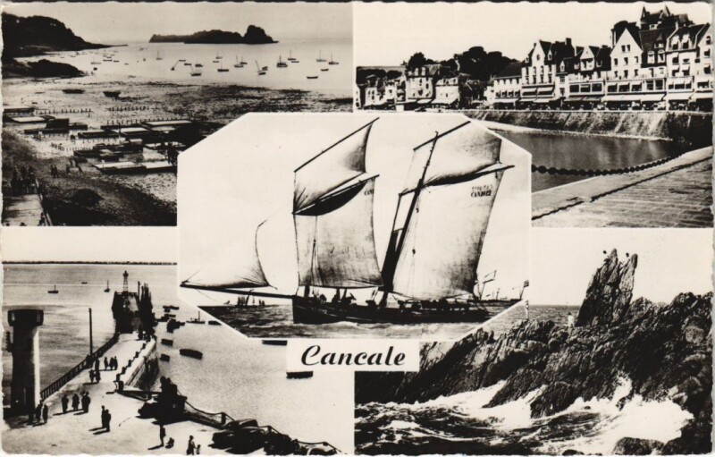 Carte postale ancienne Cancale souvenir à Cancale