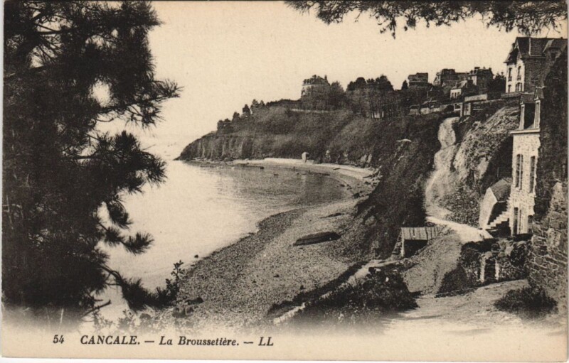 Carte postale ancienne Cancale La Broussetiere à Cancale