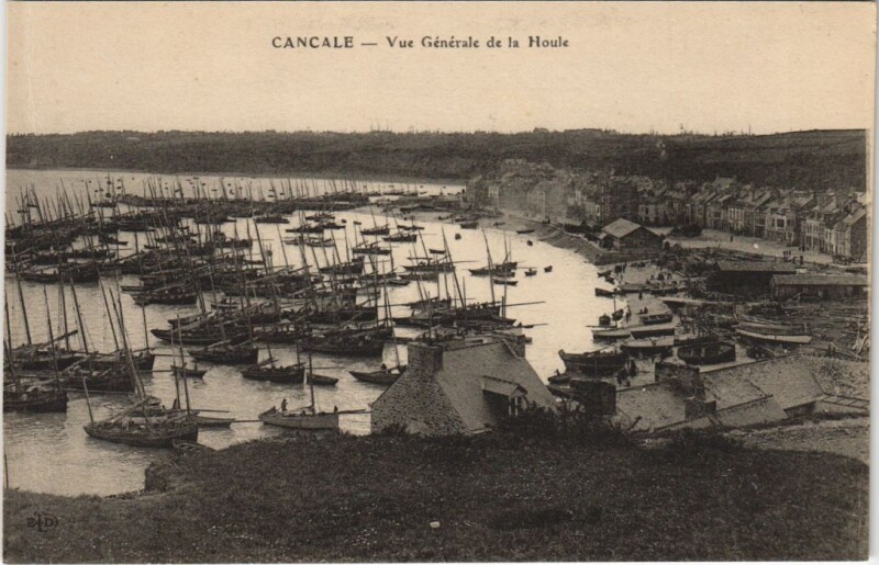 Carte postale ancienne Cancale vue generale de la Houle à Cancale