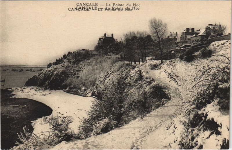 Carte postale ancienne Cancale Pointe du Hock à Cancale