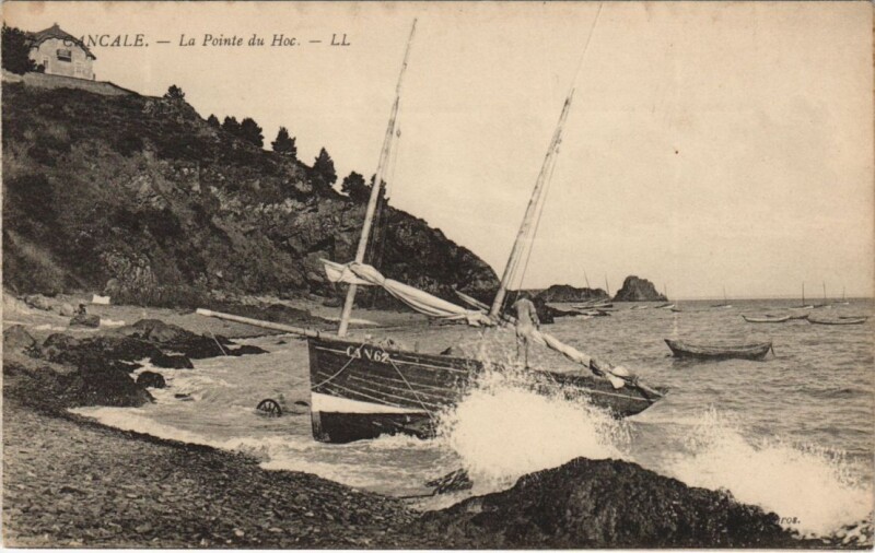 Carte postale ancienne Cancale Pointe du Hock à Cancale