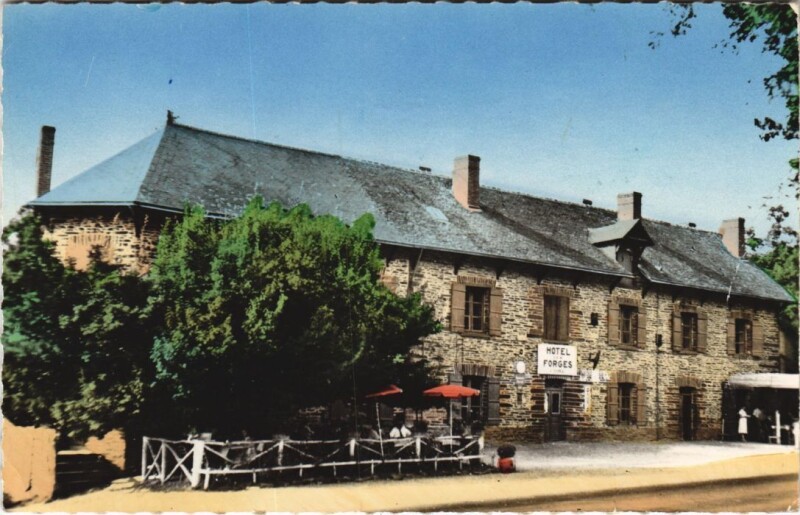 Carte postale ancienne Paimpont Hotel des Forges à Paimpont