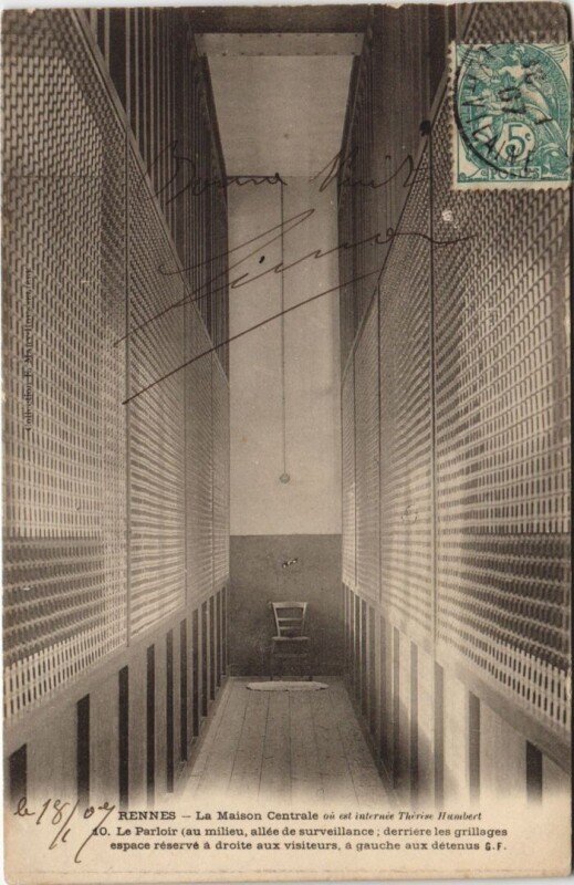 Carte postale ancienne Rennes La Maison Centrale, Le Parloir à Rennes