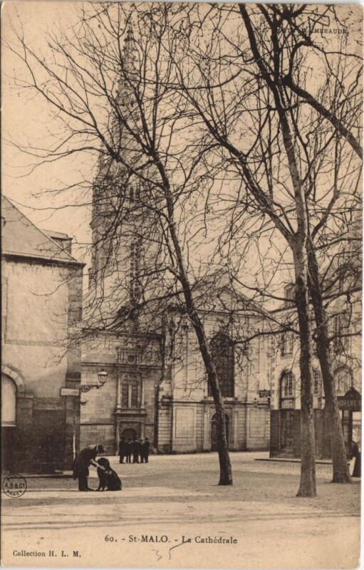 Carte postale ancienne Saint Malo La Cathedrale à Saint-Malo