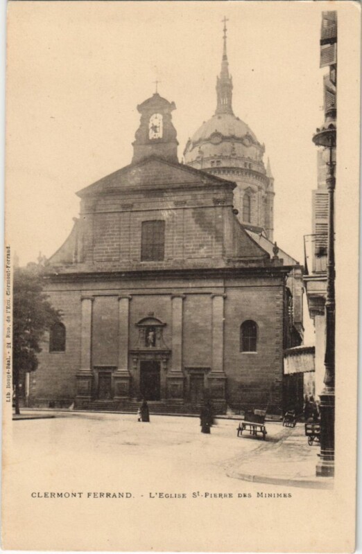 Carte postale ancienne Clermont Ferrand Eglise Saint-Pierre des Minimes à Clermont-Ferrand
