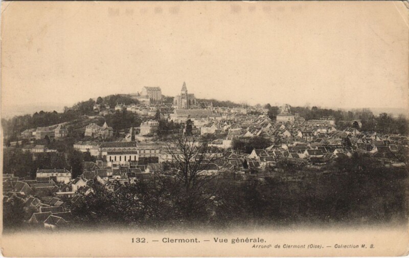 Carte postale ancienne Clermont Ferrand vue generale à Clermont-Ferrand