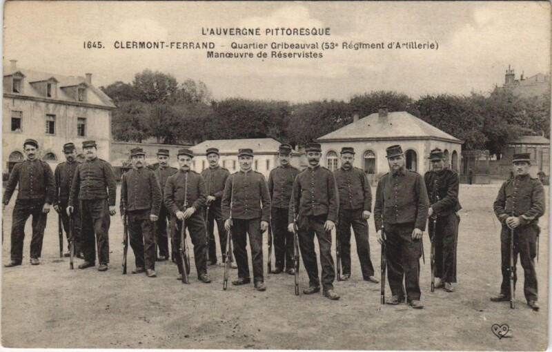 Carte postale ancienne Clermont Ferrand Quartier Gribeauval à Clermont-Ferrand