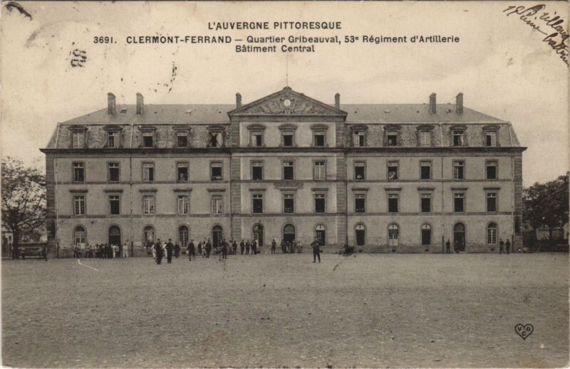 Carte postale ancienne Clermont Ferrand Quartier Gribeauval à Clermont-Ferrand