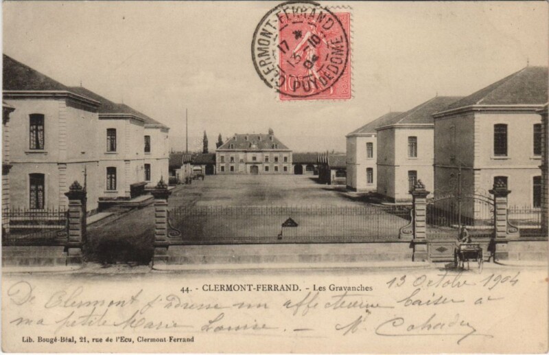 Carte postale ancienne Clermont Ferrand Les Gravanches à Clermont-Ferrand