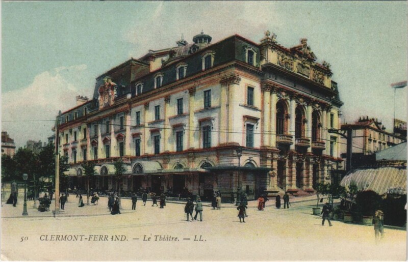Carte postale ancienne Clermont Ferrand Le Theatre à Clermont-Ferrand
