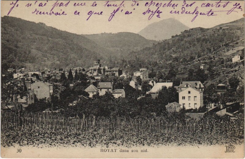 Carte postale ancienne Royat à Royat