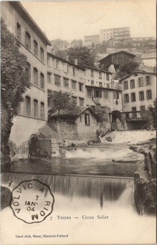 Carte postale ancienne Thiers Creux Salier à Thiers
