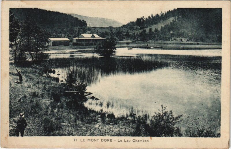 Carte postale ancienne Le Mont Dore Lac Chambon à Mont-Dore