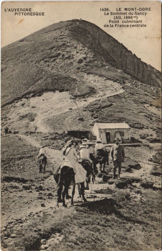 Carte postale ancienne Le Mont Dore Le Sommet du Sancy à Mont-Dore
