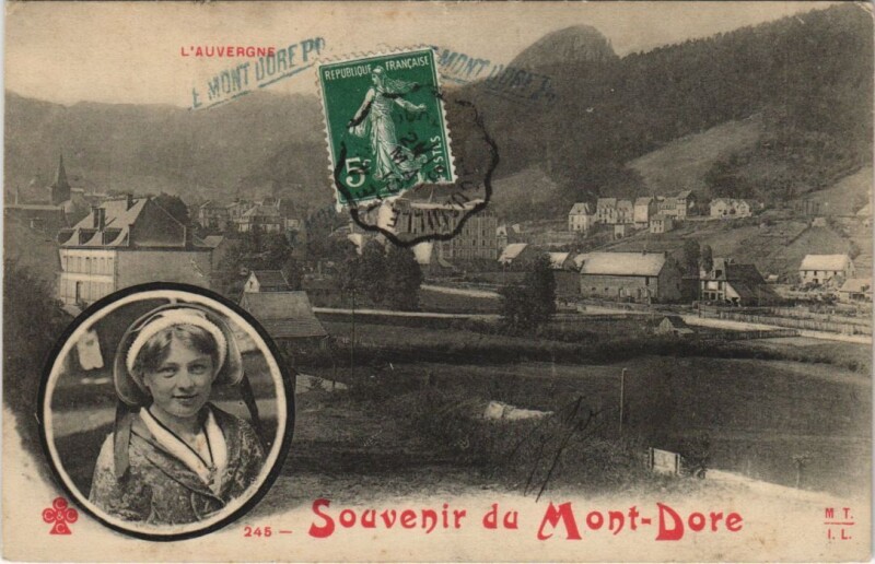 Carte postale ancienne Le Mont Dore souvenir à Mont-Dore