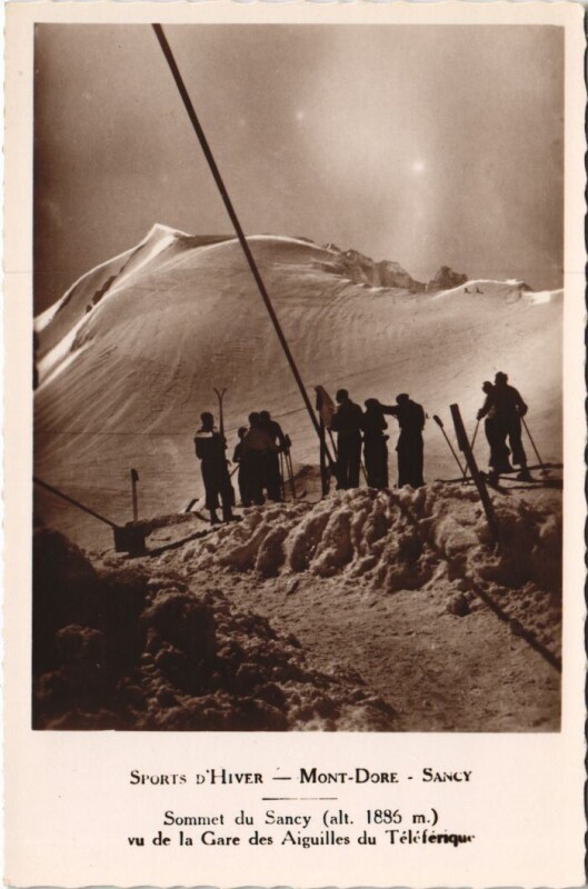 Carte postale ancienne Le Mont Dore Sommet du Sancy à Mont-Dore