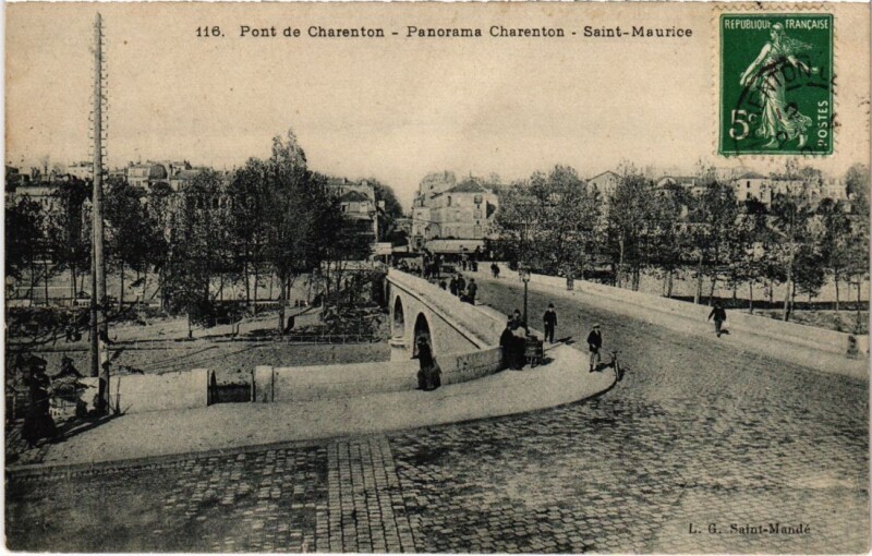 Carte postale ancienne Charenton Pont, Panorama, Saint-Maurice France à Saint-Maurice