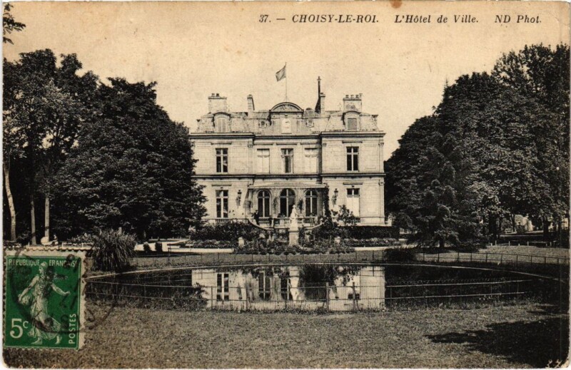 Carte postale ancienne Choisy le Roi L'Hotel de Ville France à Choisy-le-Roi