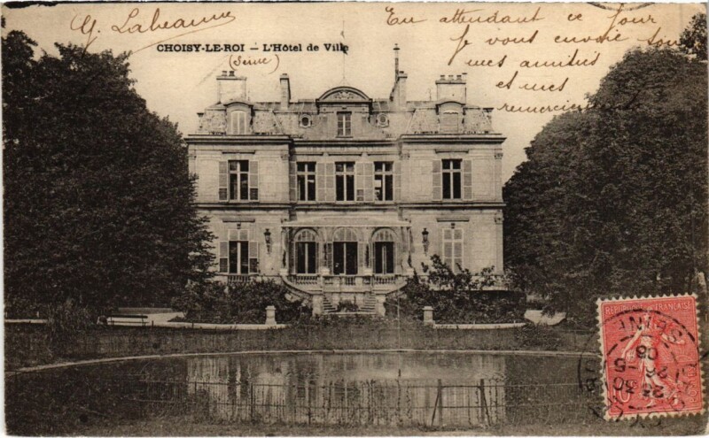 Carte postale ancienne Choisy le Roi L'Hotel de Ville France à Choisy-le-Roi