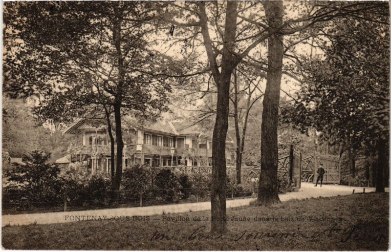 Carte postale ancienne Fontenay sous Bois Pavillon de la Porte Jaune France à Fontenay-sous-Bois