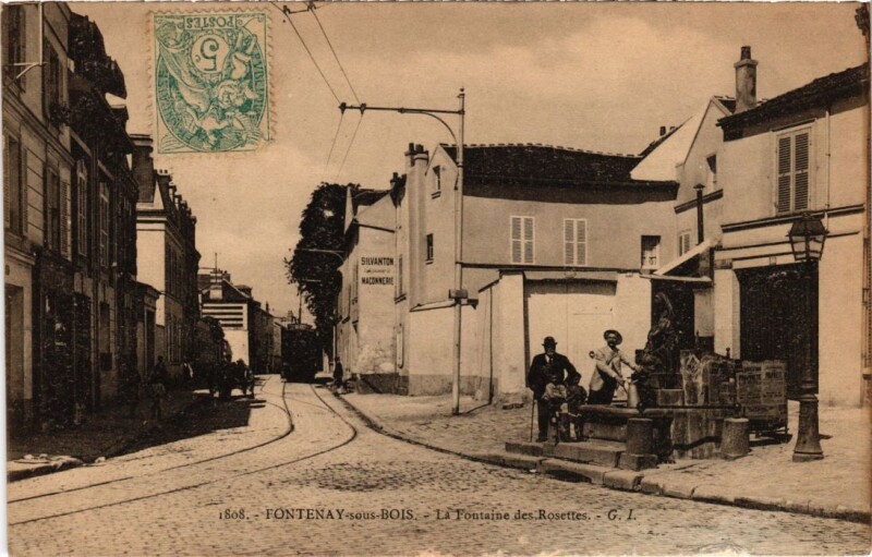 Carte postale ancienne Fontenay sous Bois La Fontaine des Rosettes France à Fontenay-sous-Bois