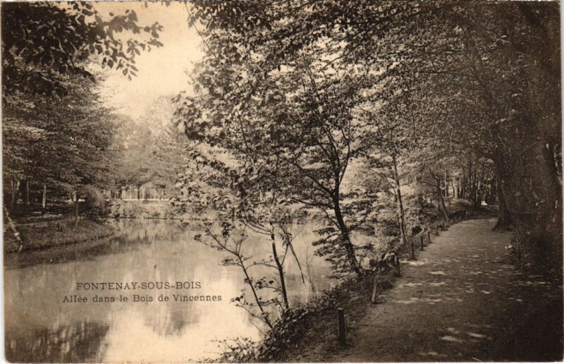 Carte postale ancienne Fontenay sous Bois Allee dans le Bois de Vincennes France à Fontenay-sous-Bois