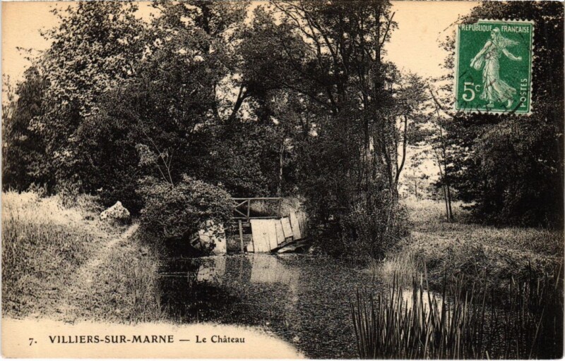Carte postale ancienne Villiers s Marne Le Chateau France