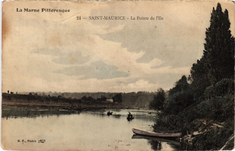 Carte postale ancienne St.Maurice La Pointe de l'Ile France