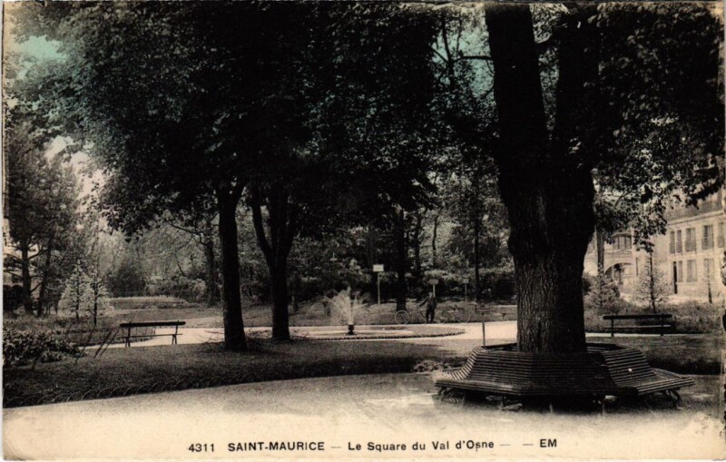 Carte postale ancienne St.Maurice Le Square du Val d'Osne France