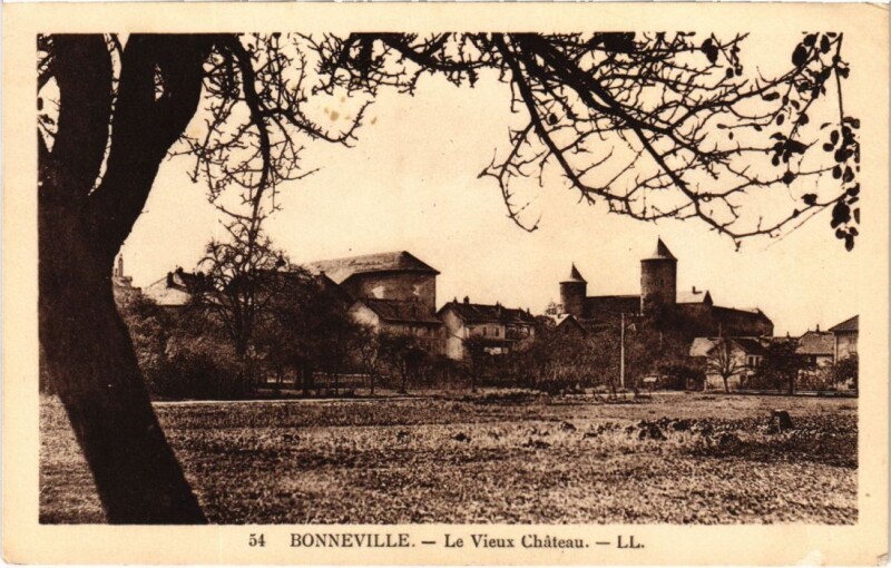 Carte postale ancienne Bonneville Le Vieux Chateau