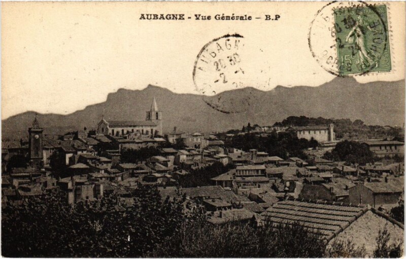 Carte postale ancienne Aubagne Vue Generale à Aubagne